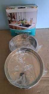 Zestaw 2 foremek do pieczenia, okrągłe, ze stali nierdzewnej– 20 cm