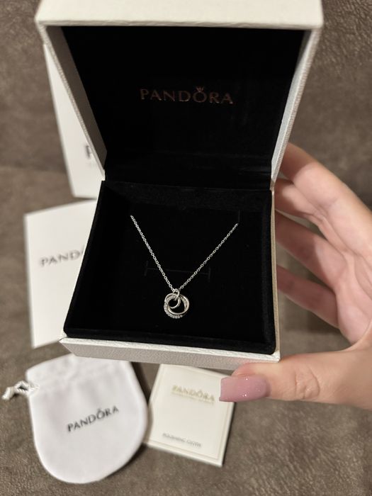 Срібне Кольє Пандора Сім'я Назавжди намисто Pandora