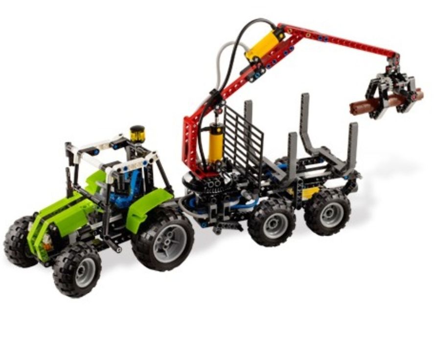 Lego 8049 tractor with log loader
