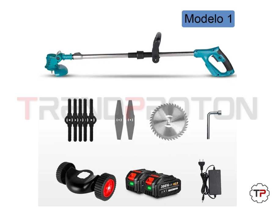 Aparador de Relva c/ 2 Bats 4Ah e Rodas