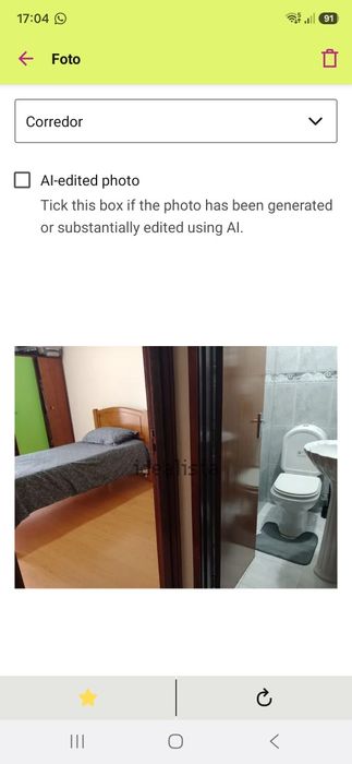Arrendo quarto para  Solteiros(a) -Vila do  8Conde