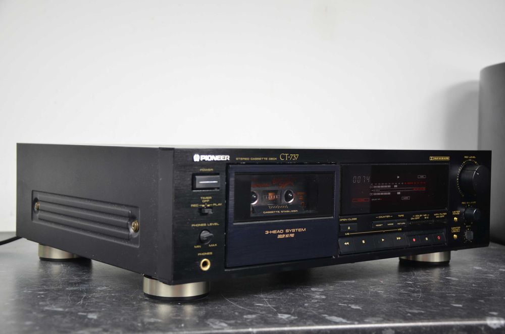 Magnetofon kasetowy Pioneer CT-737 czarny