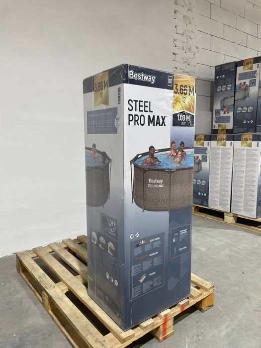 Каркасный бассейн Bestway 56709, с фильтрующим насосом та драбиною