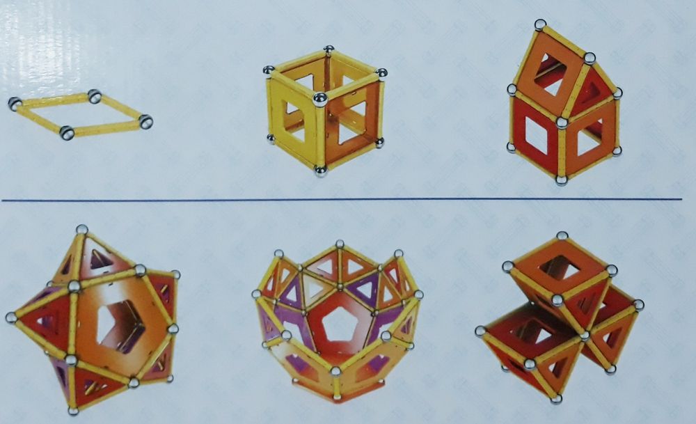 Магнитный конструктор  98 деталей