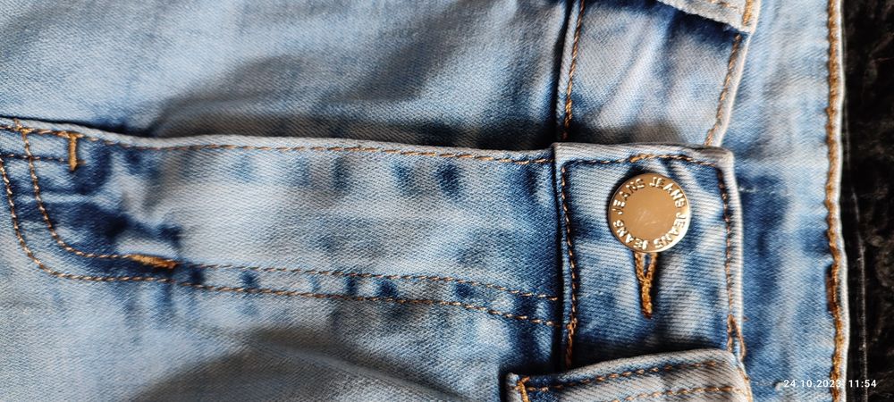 Spodnie jeansy rurki 36