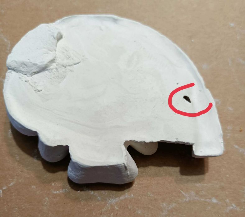 Outlet Dekor gipsowy zestaw 4 szt Koniczyna