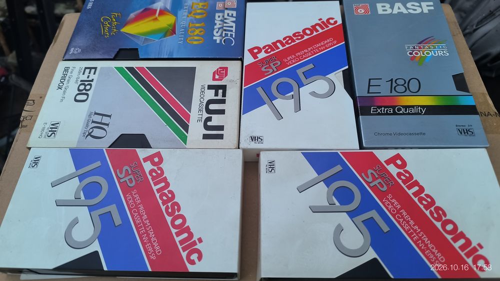 6 kaset VHS kolekcjonerskie