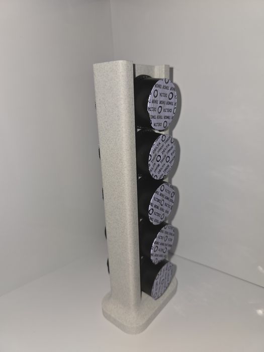 Delta Q stojak na 10szt  kapsułek kawy do expresu Delta Q kolor marmur