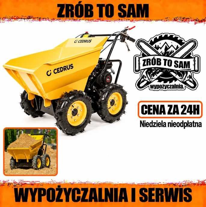 Wozidło spalinowe transporter Cedrus TR300 taczka spalinowa 4x4 wywrotka wozidełko wynajem