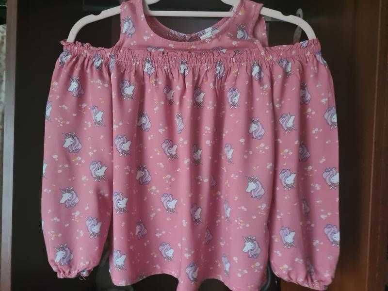 Блузка с единорогами oshkosh 10 лет