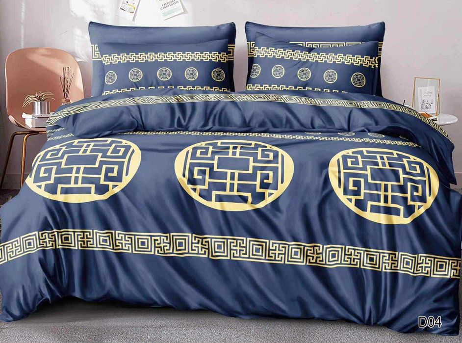 Pościele świąteczne 200x220 z prześcieradłem bawełna satynowa