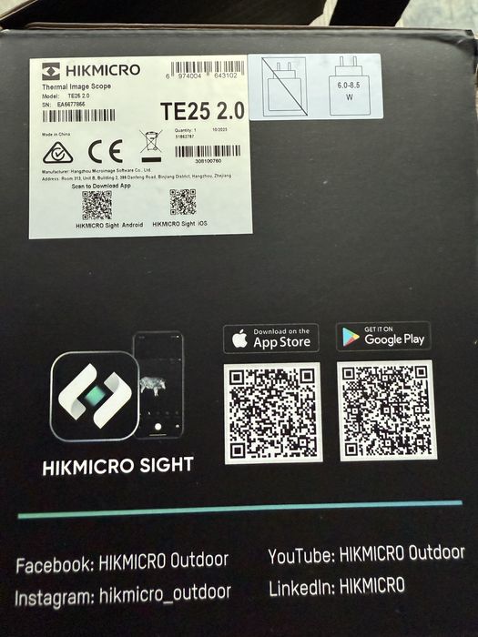 Тепловізійні приціли HIKMICRO THUNDER 2.0