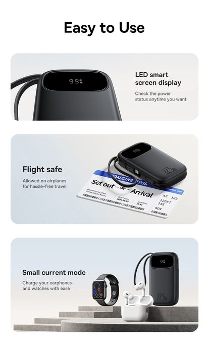 Повербанк  Baseus QPow 3 Enerfill 20000mAh 45W Новинка  2025