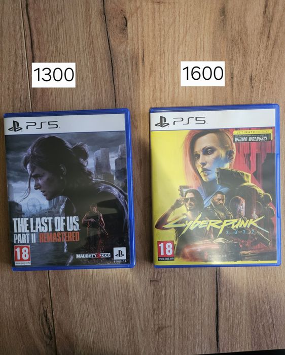 The last of us part 2 і Cyberpunk 2077 на ps5