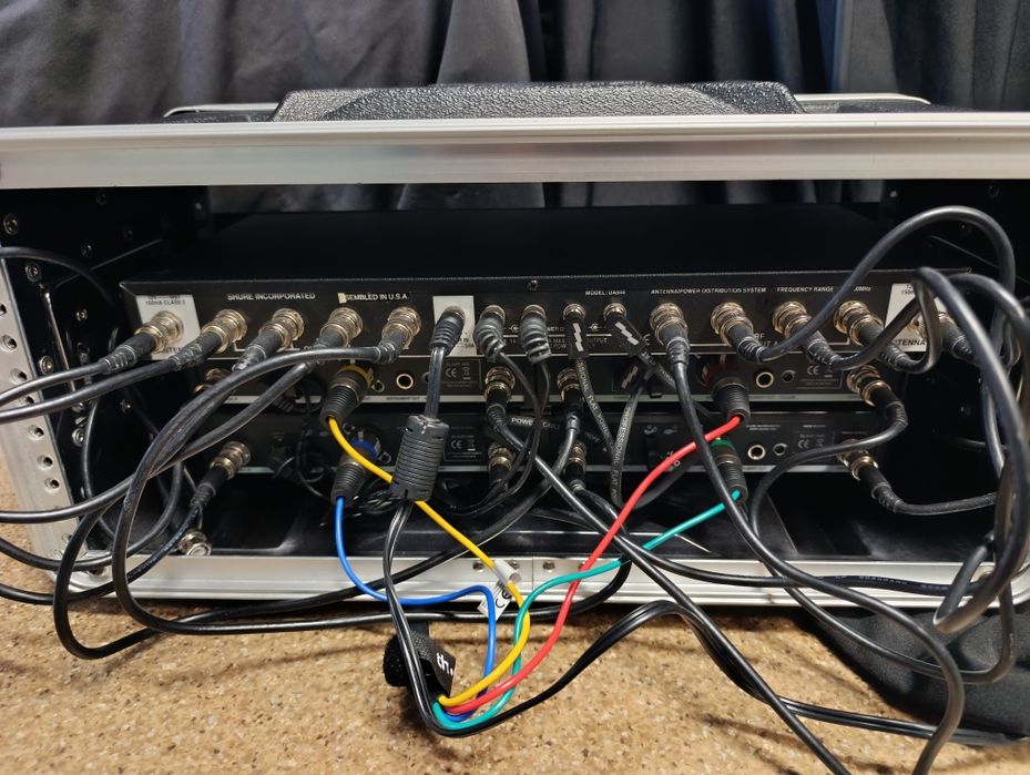 Zestaw Shure blx /blx4r, splitter Shure, case, anteny
