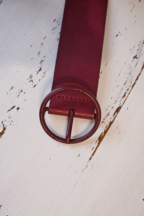 Levi's pasek fioletowy 80cm skóra naturalna