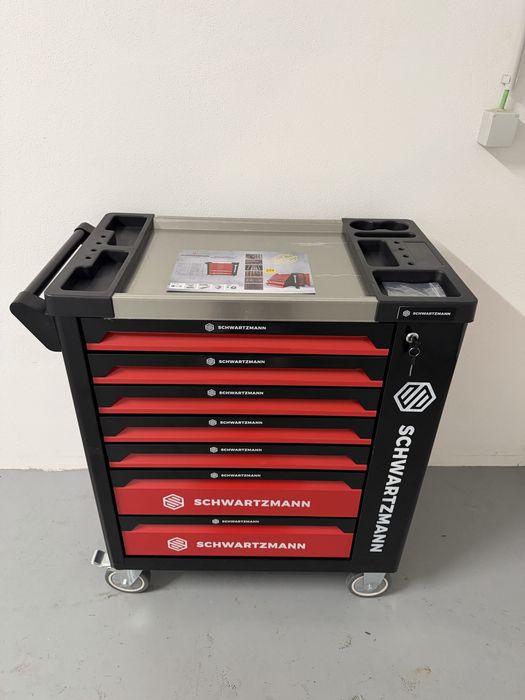 Carrinho de ferramentas 6 gavetas cheias