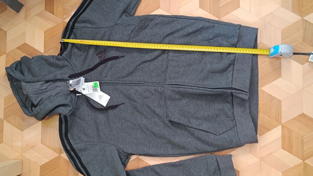 NOWA Bluza męska z kapturem rozpinana ADIDAS ESSENTIALS roziar M