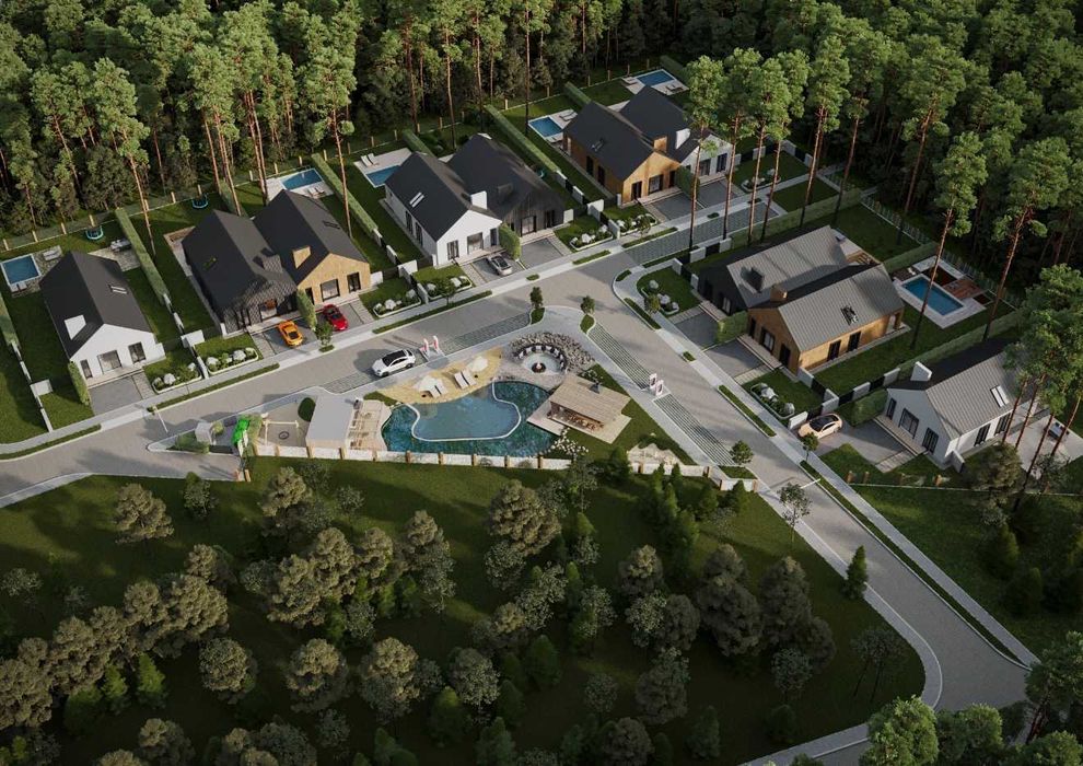 Продаж котеджу в лісі. Паланки Солуки. Закрита територія 10 будинків