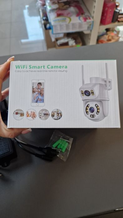 2szt Kamer Wi-Fi obrotowa zewnętrzna.