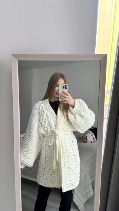 Кардиган жіночий пуффі