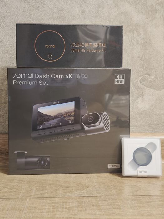 Видеорегистраторы 70mai 4К T800+RC24