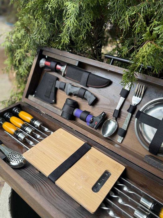 Подарочный набор шампуров мужчине мужу куму другу на день рождения