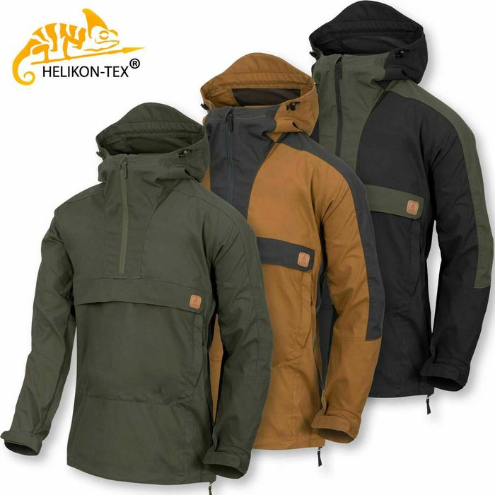 ‼️КУРТКА Helikon Tex Woodsman ANORAK анорак щільна плащівка вітрівка кенгуру DuraCanvas‼️