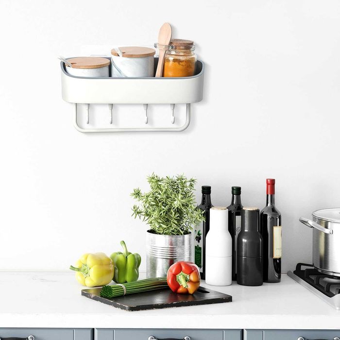 FNG8 kremowy kosz prysznicowy z 4 haczykami, spp596