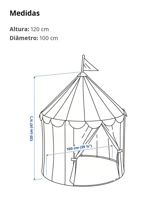 Tenda de brincar para criança (Circo)