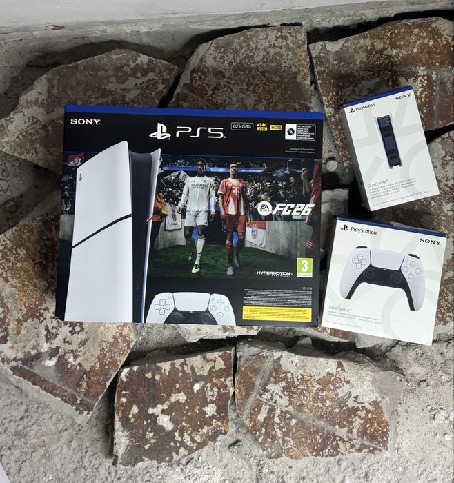Playstation 5 slim + pulse 3D , додатковий геймпад , док станція , ssd