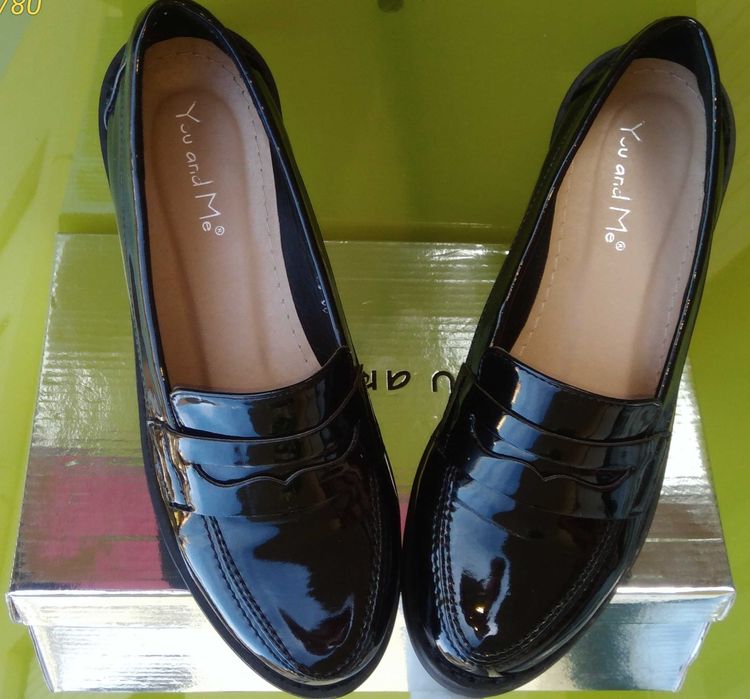 Mocassins pretos novos T.36