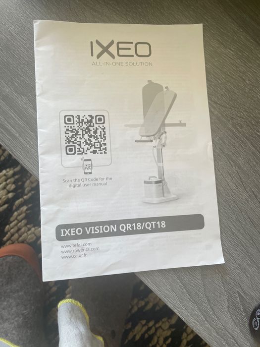 Rowenta IXEO Vision QR18– Sistema de vapor vertical premium, como novo