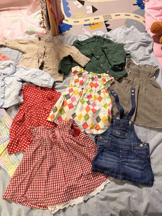 лот літніх речей 80-86 на дівчинку h&m zara next cool club