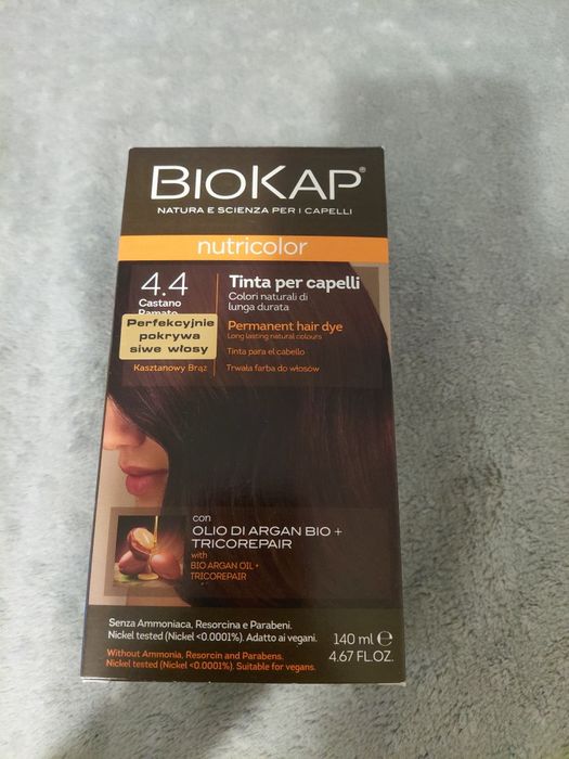 Farba do włosów Biokap kolor 4.4