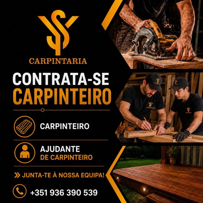 Contrata-se Carpinteiro e ajudante