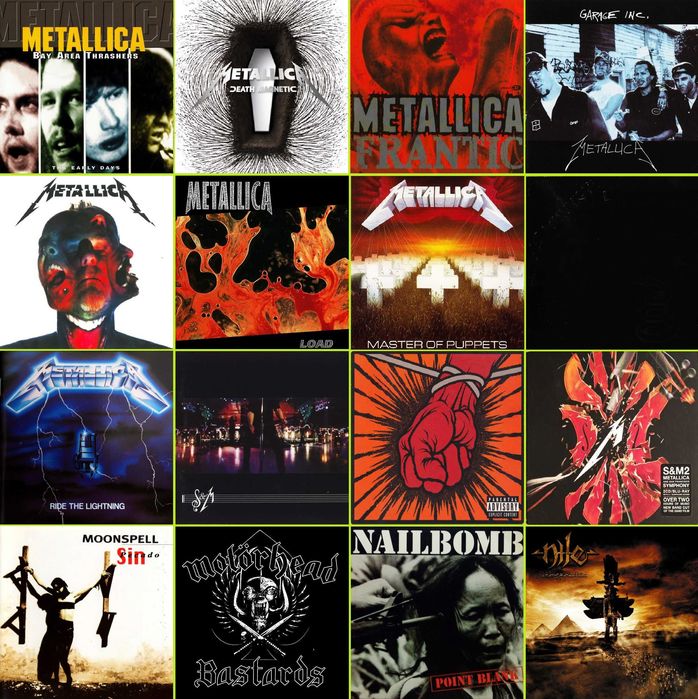 116 CDs - METAL - Muito Bom Estado