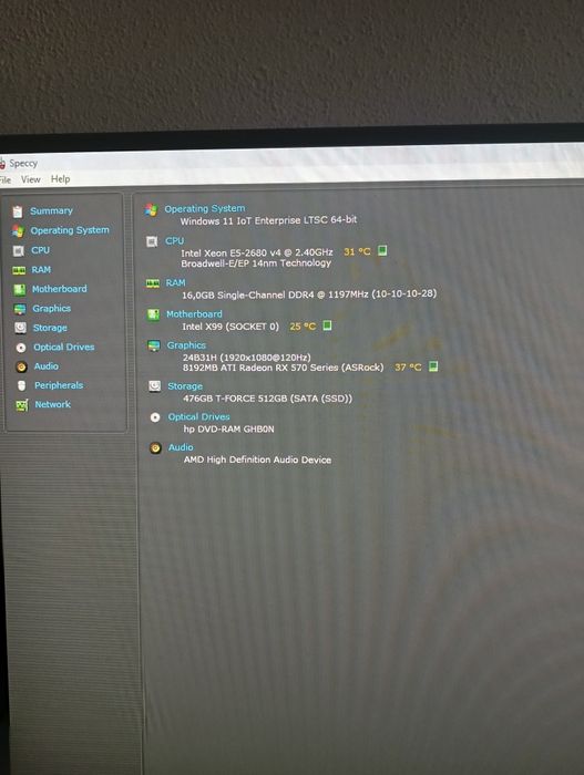 Computador gamer / trabalho pesado  com placa gráfica de 8gb