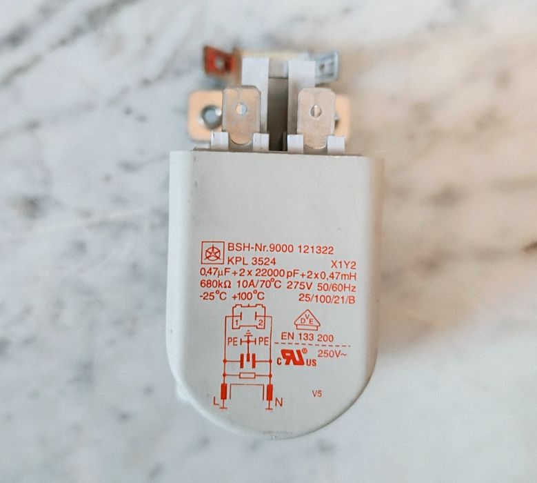 Мережевий фільтр пральної машини Bosch Maxx 7 KPL 3524 (9000121322)