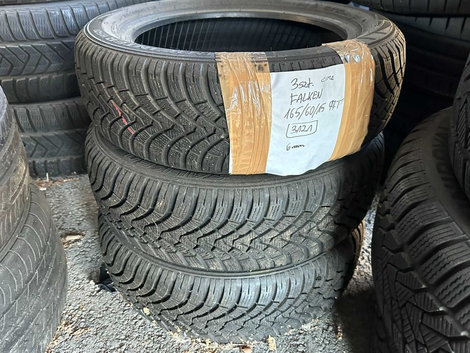 3 szt. opony zimowe Falken 165/60/15, 77T