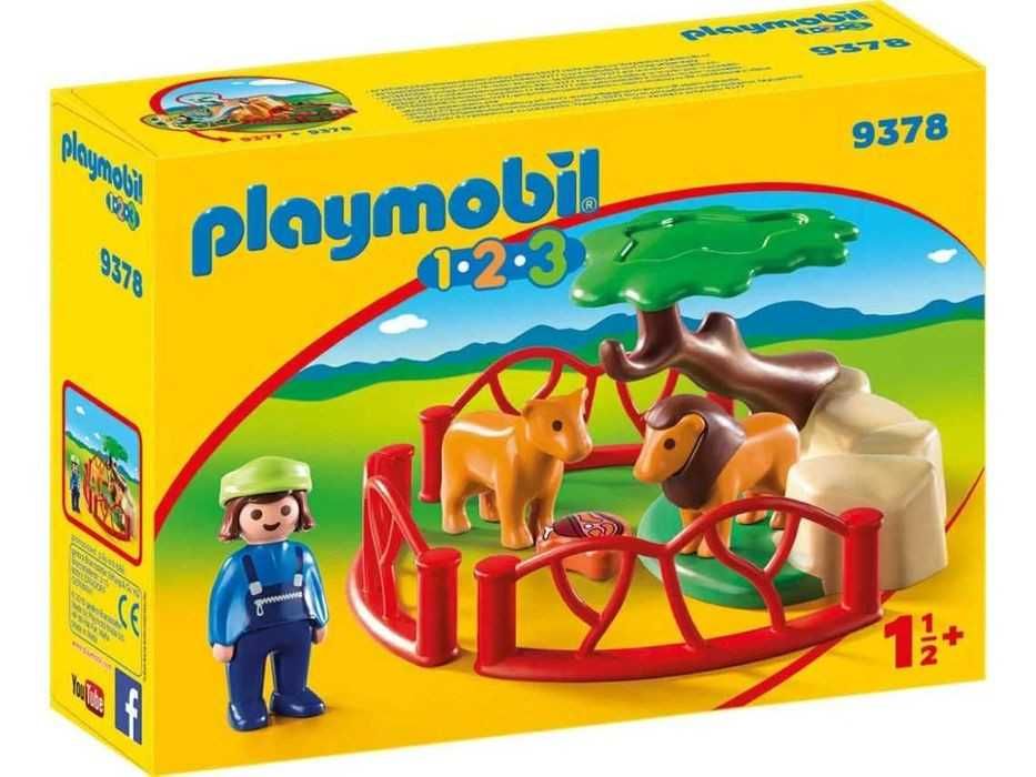 NOVO - PLAYMOBIL 1.2.3 - Recinto dos Leões - 9378