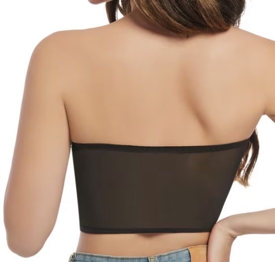 Чорний мережевний корсет