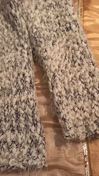 Casaco de malha grossa mesclado