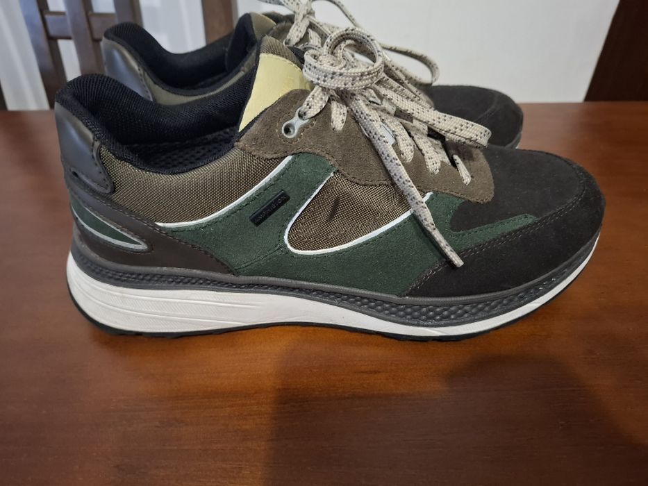 Sapatilhas Geox Spherica Actif X1 ABX verde castanho (Homem)