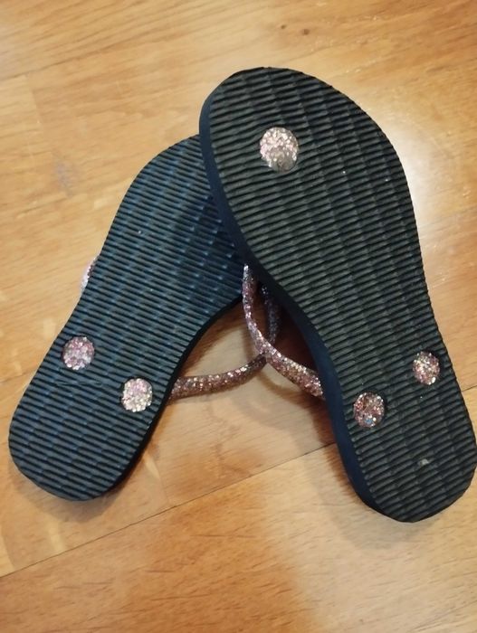 Havaianas menina slim glitter - como novas