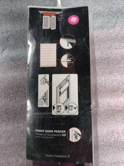 Roleta zasłona materiałowa na okno 45x180 cm