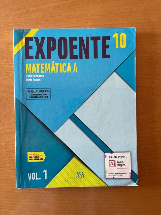 Manual de Matemática, 10º ano