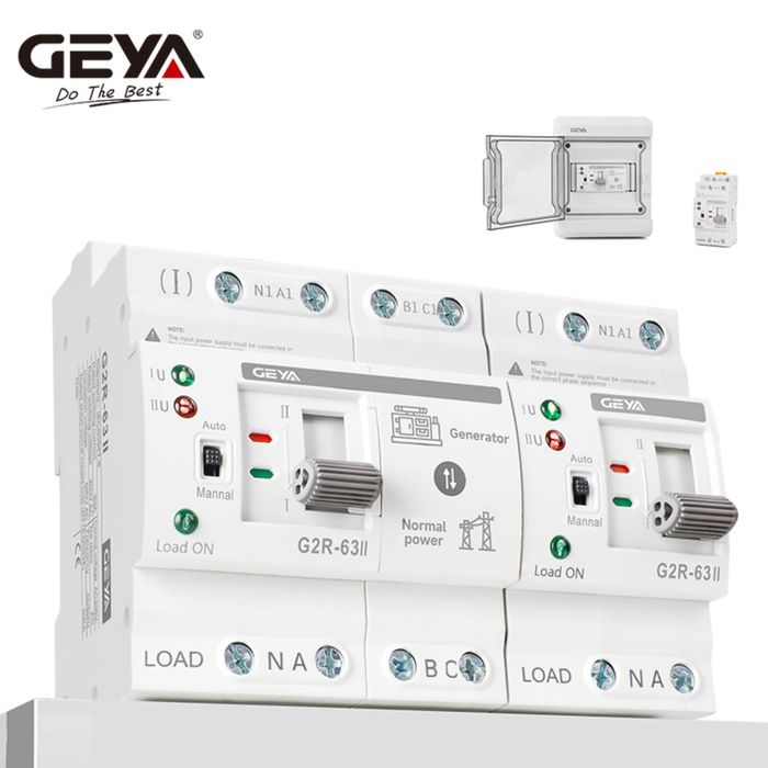 АВР GEYA G2R 2P 63A AVR (Новий)
однофазний AVR-