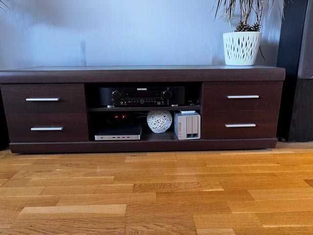 Zestaw mebli WENGE | Solidne! | Komoda, Witryna, RTV, Stolik kawowy