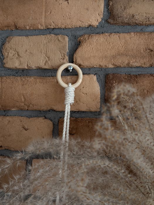 Wisząca półka makrama BOHO – Rękodzieło 40x20 cm